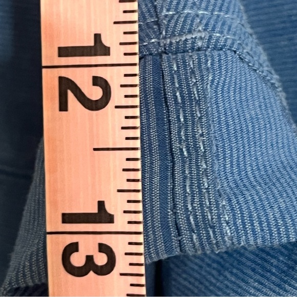 Hang Ten Blue Flat Front Belt Loops Casual Golf Shorts Mens Size 34 - Picture 5 of 14